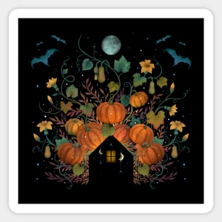 Pumpkin Rooftop Sticker